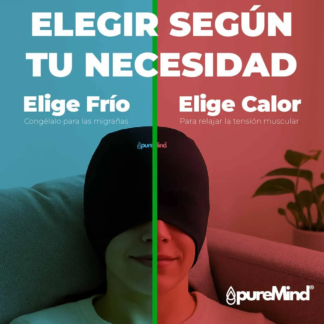 Gorro para migrañas — frío o calor — proyecto Puremind
