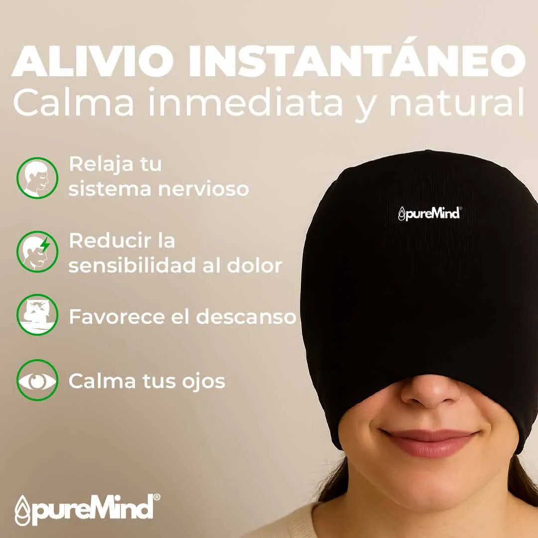Gorro para migrañas — beneficios — proyecto Puremind