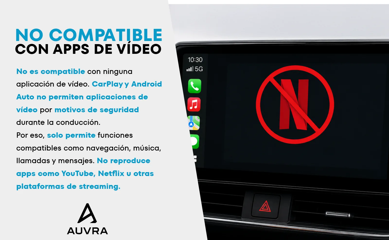 A+ — límites con apps de vídeo — proyecto Auvra