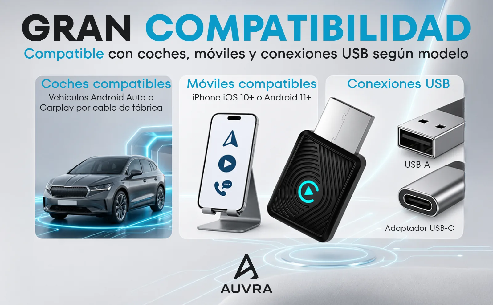 A+ — gran compatibilidad — proyecto Auvra