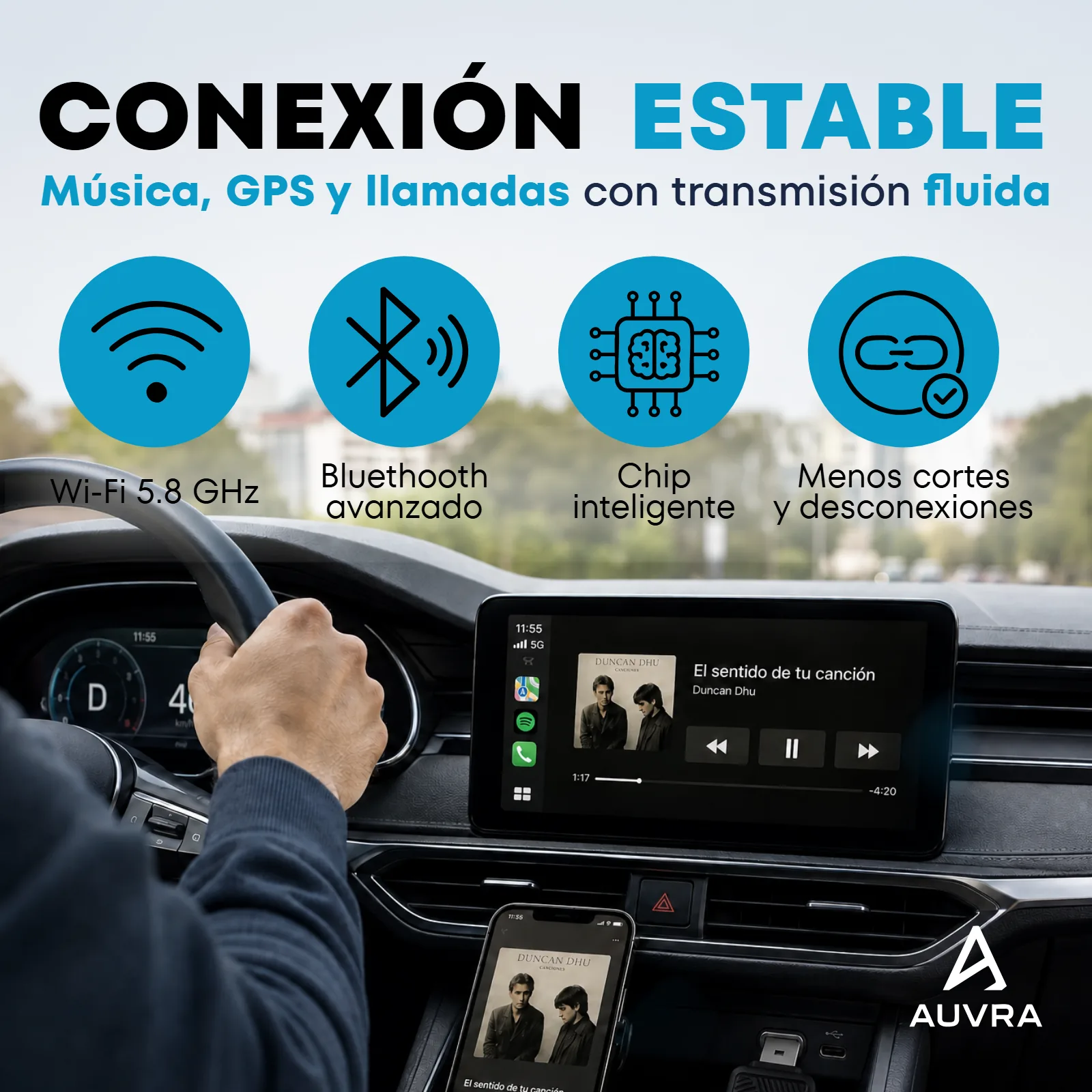 Listado — conexión estable — proyecto Auvra