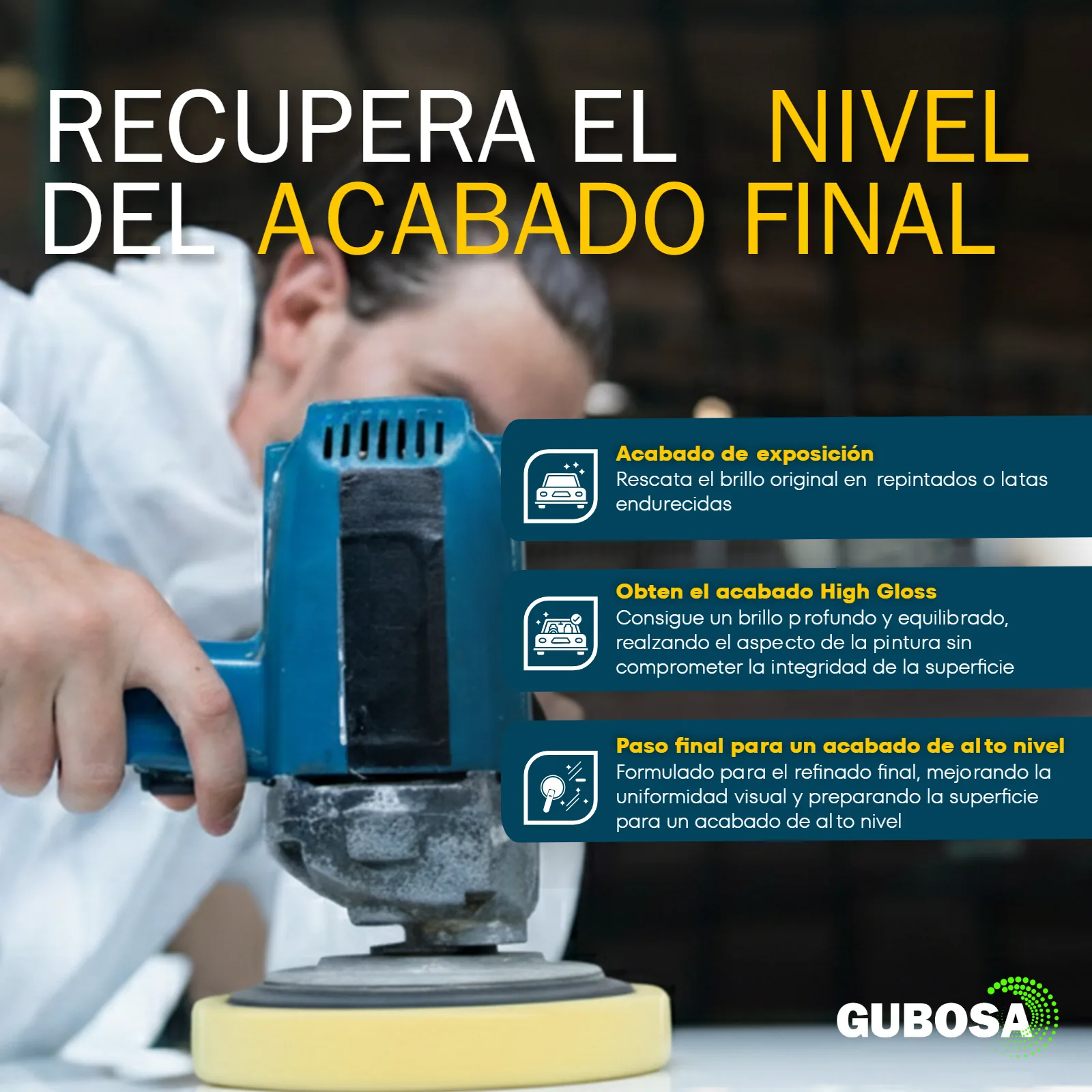 Listado — recupera el nivel del acabado final — proyecto Gubosa