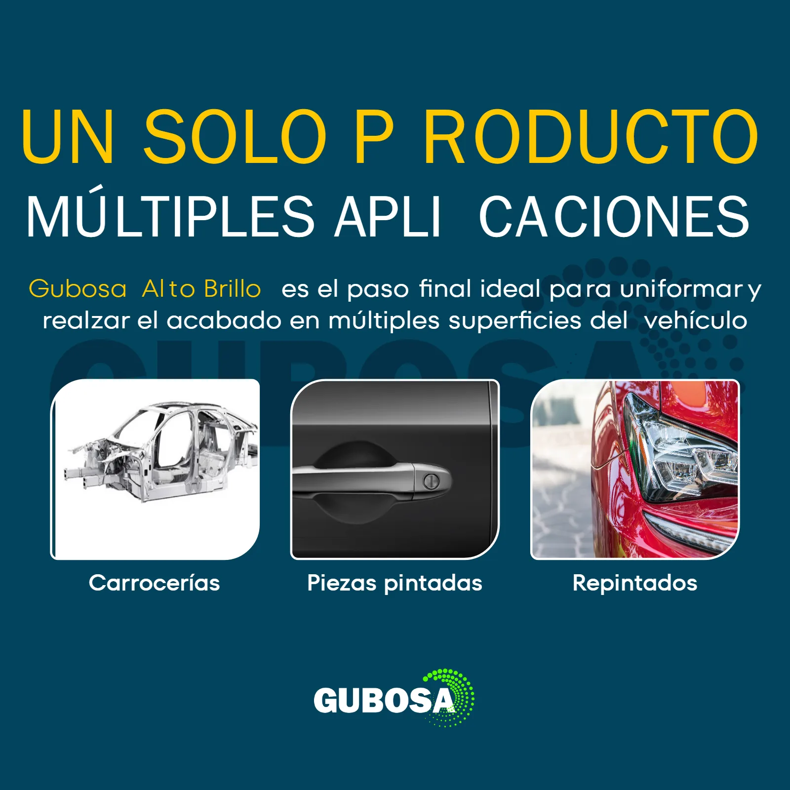 Listado — un producto, múltiples aplicaciones — proyecto Gubosa