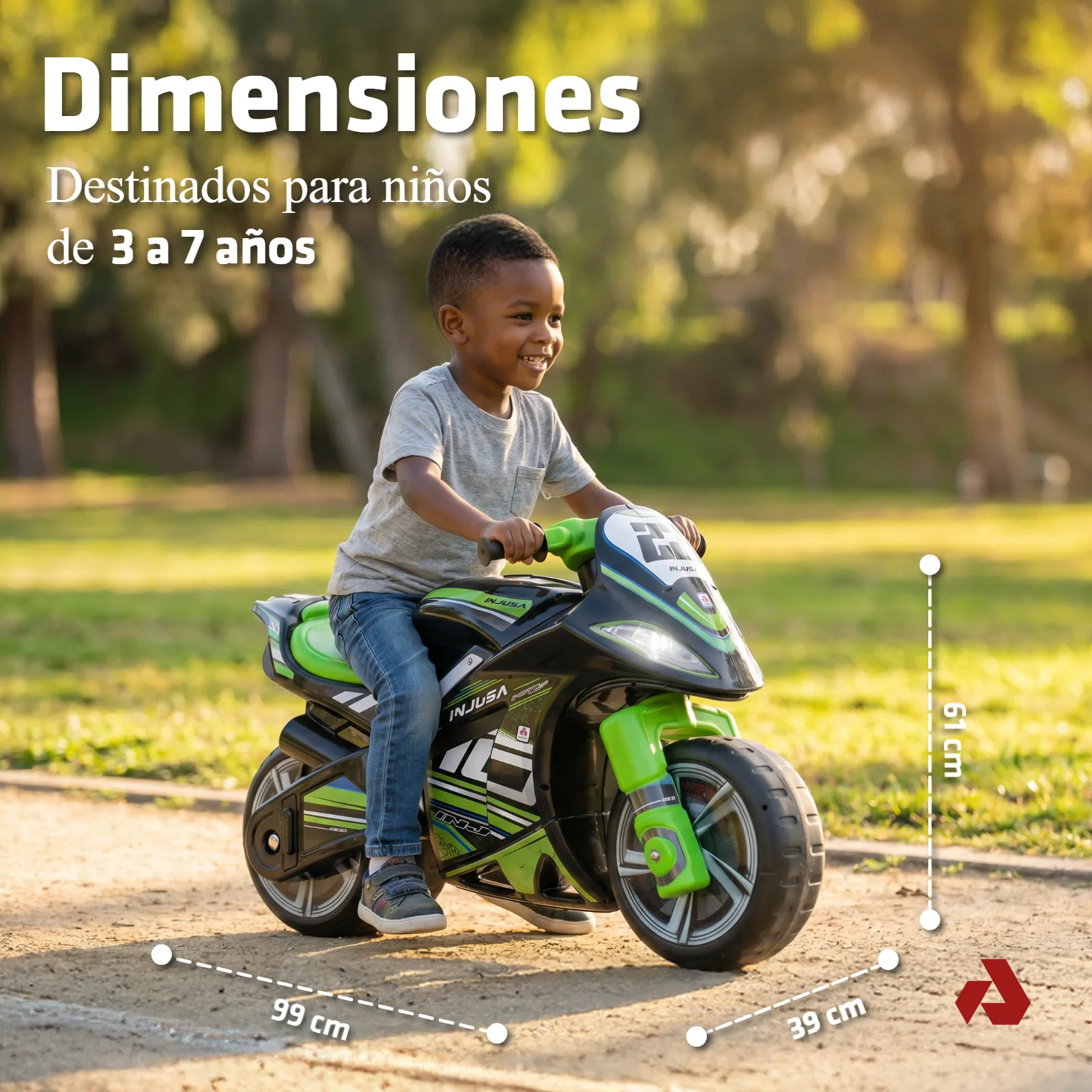 Dimensiones y edad recomendada — proyecto Injusa