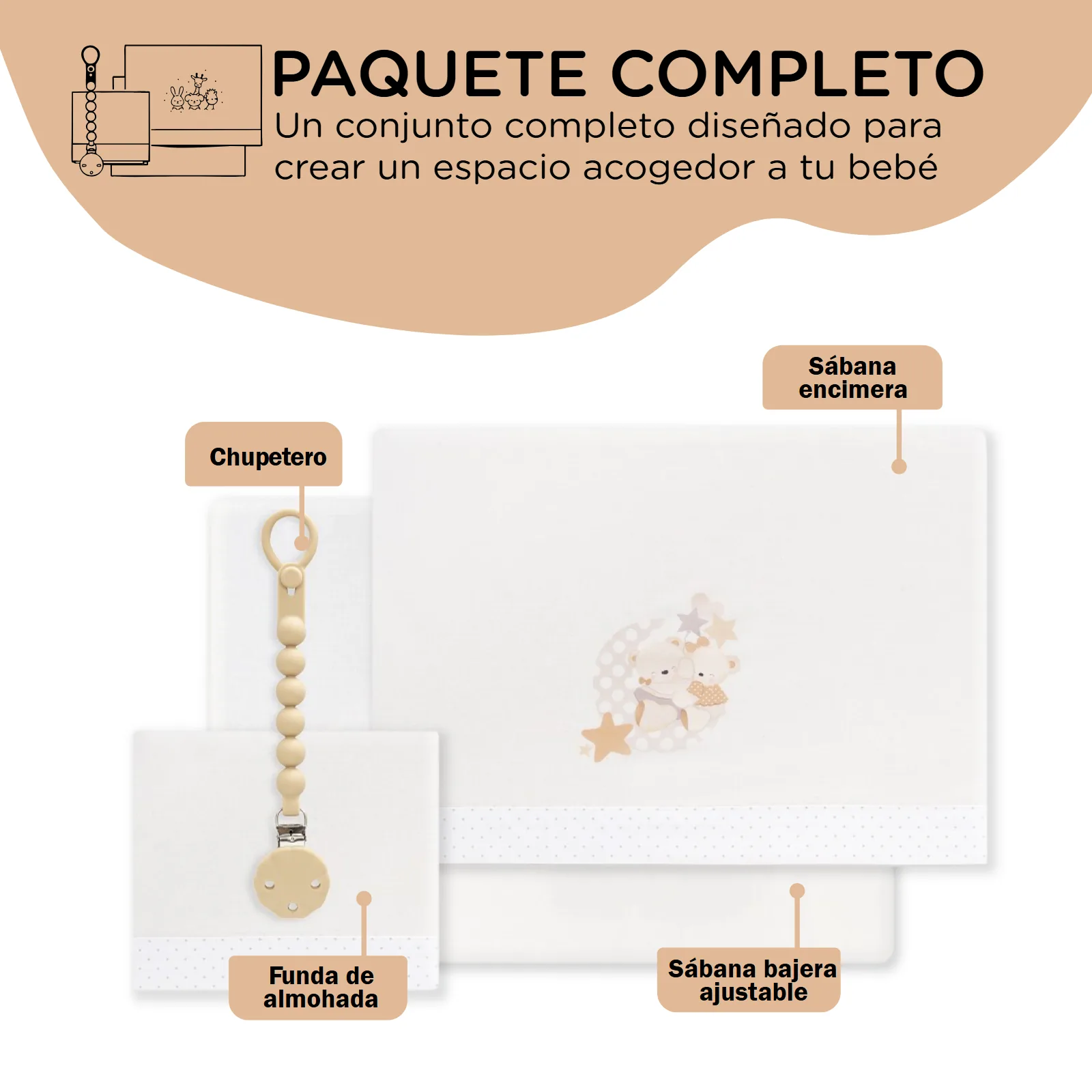 Listado — el paquete completo, pieza a pieza — proyecto mibebéstore