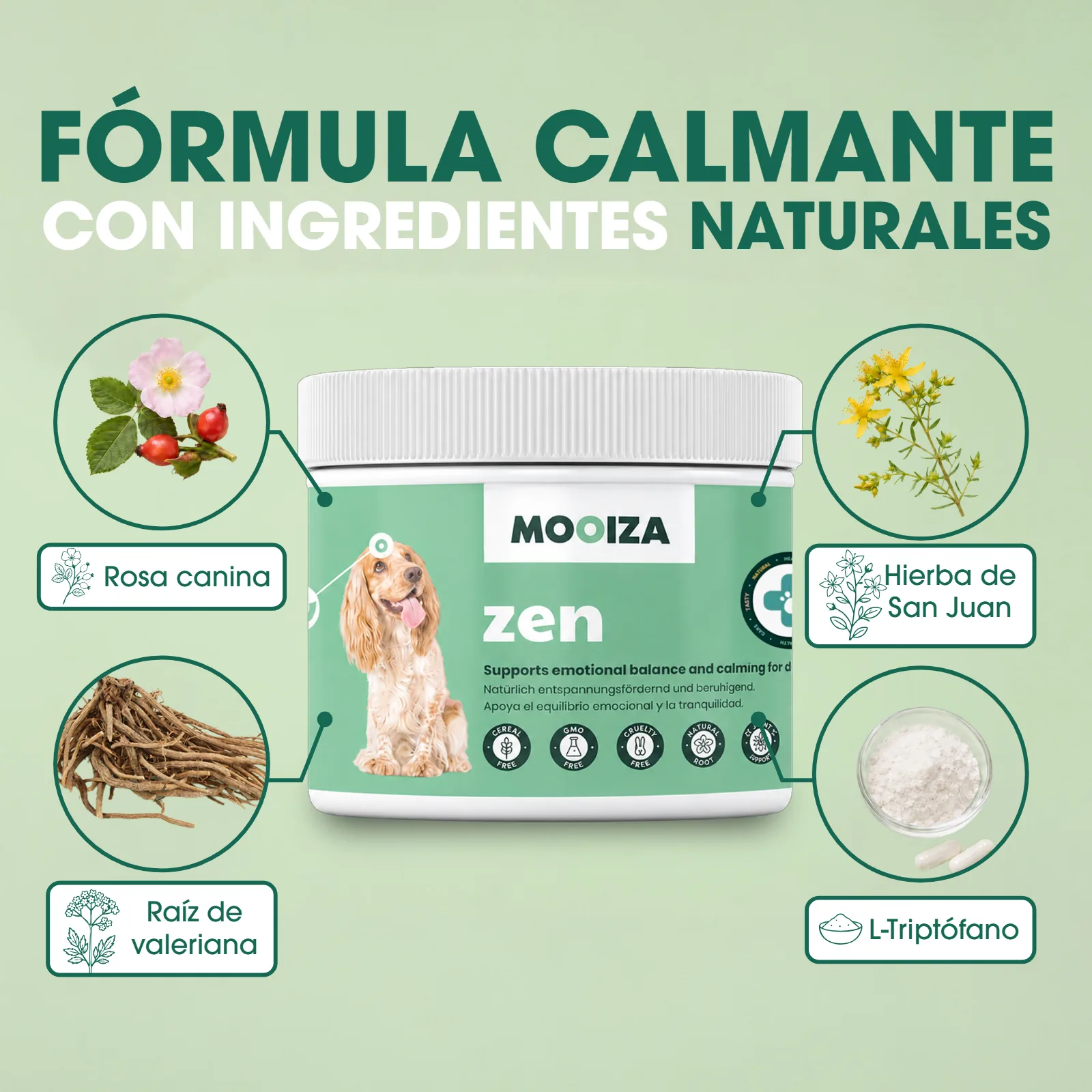 Listado — fórmula con ingredientes naturales — proyecto Mooiza