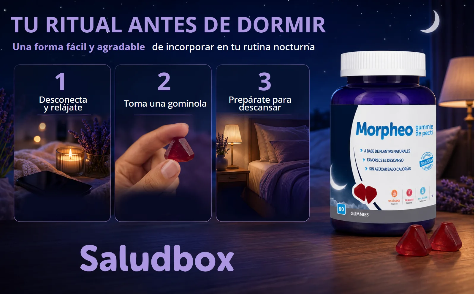 A+ — el ritual antes de dormir en tres pasos — proyecto Saludbox