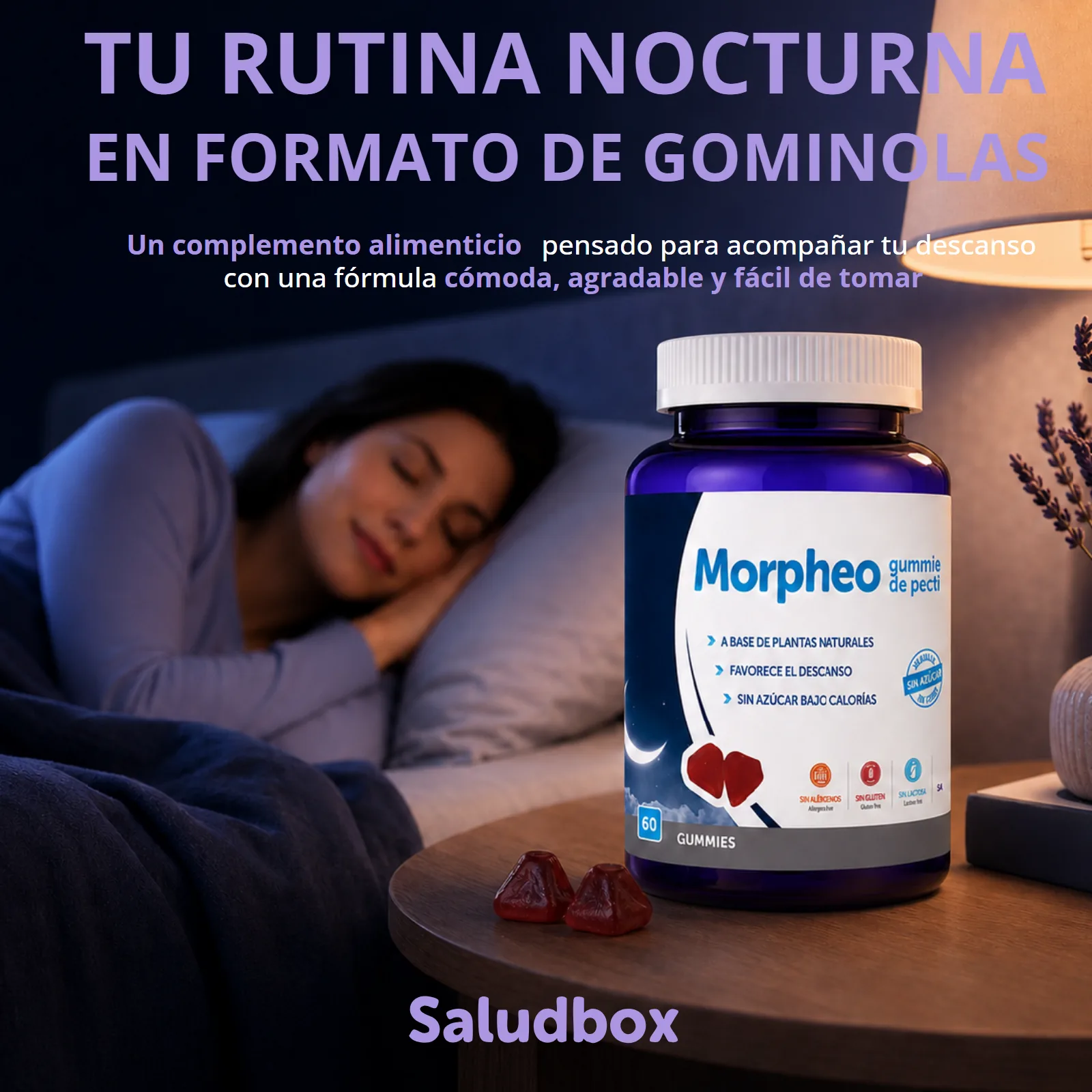 Listado principal de Morpheo, las gominolas de melatonina de Saludbox