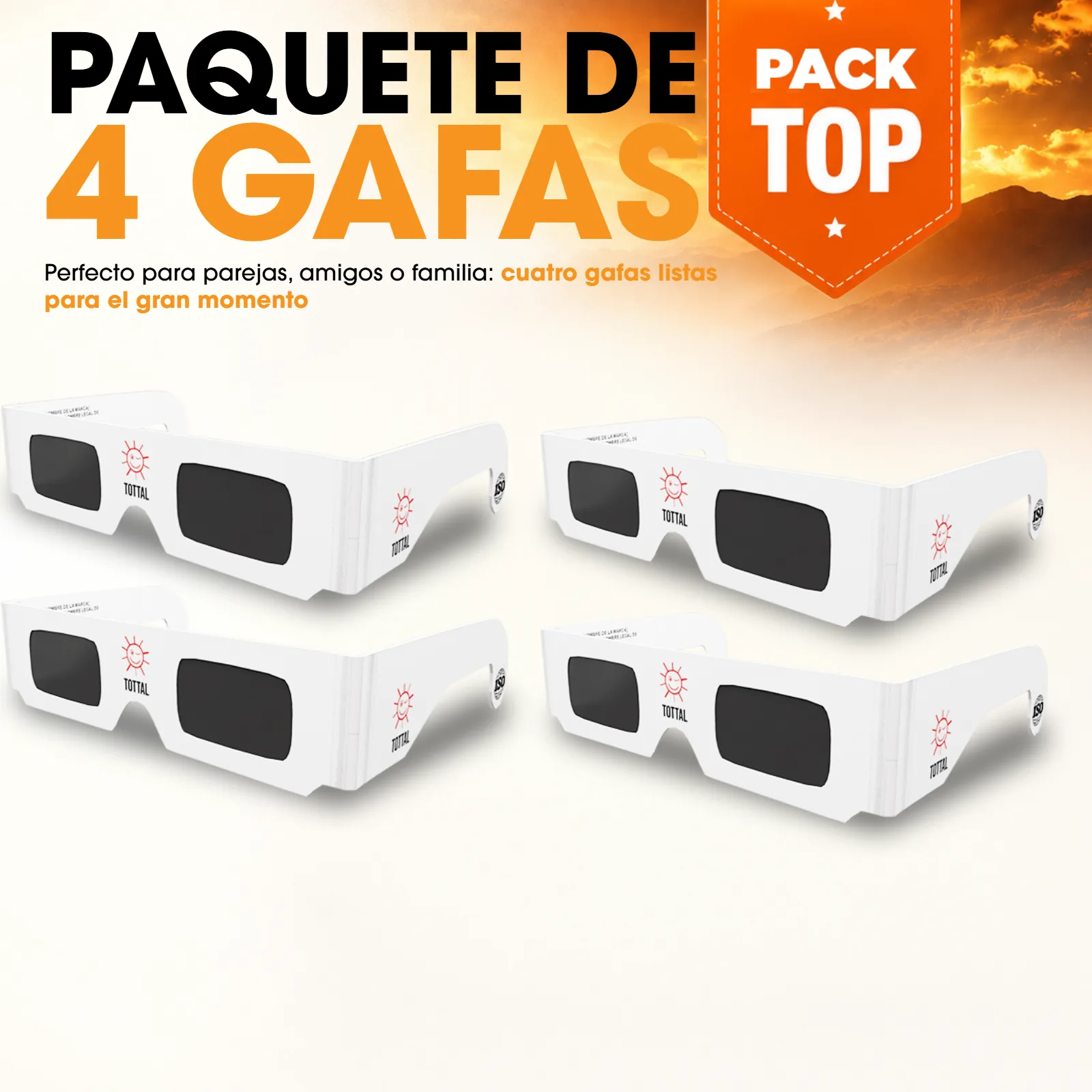 Variante de pack — 4 gafas — proyecto Tottal