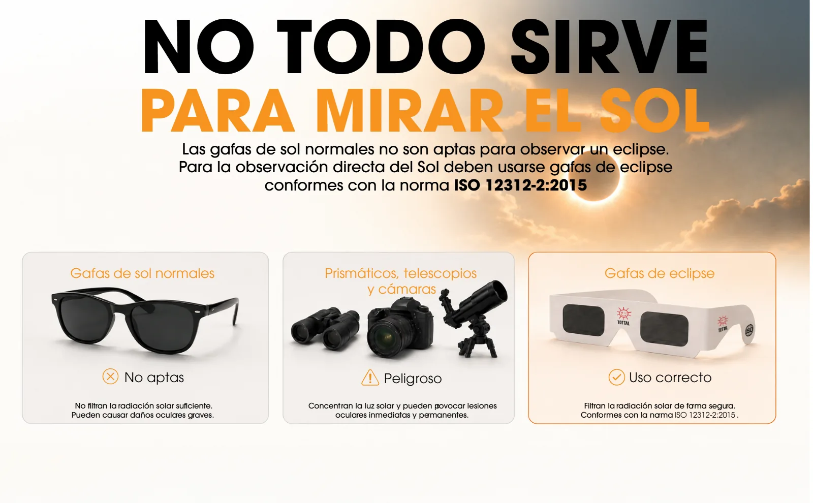 A+ — no todo sirve para mirar al Sol — proyecto Tottal