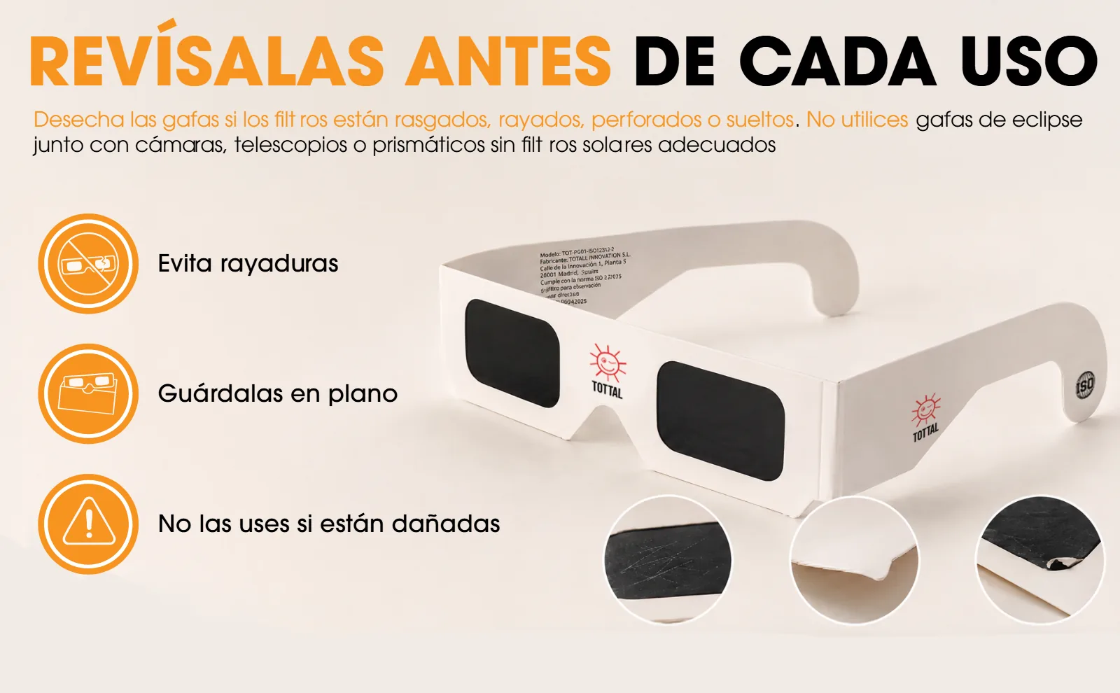 A+ — revísalas antes de cada uso — proyecto Tottal