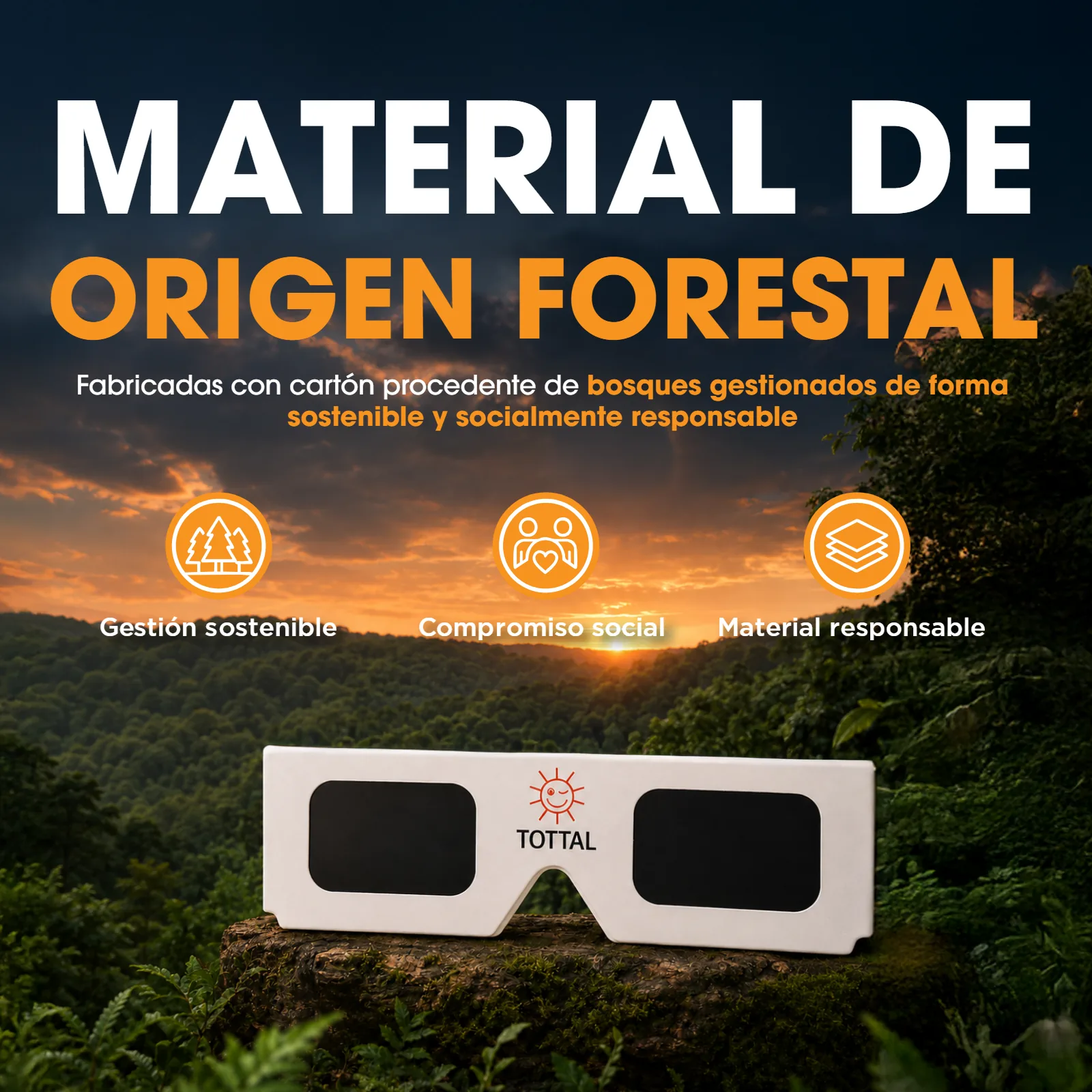 Material de origen forestal certificado — proyecto Tottal