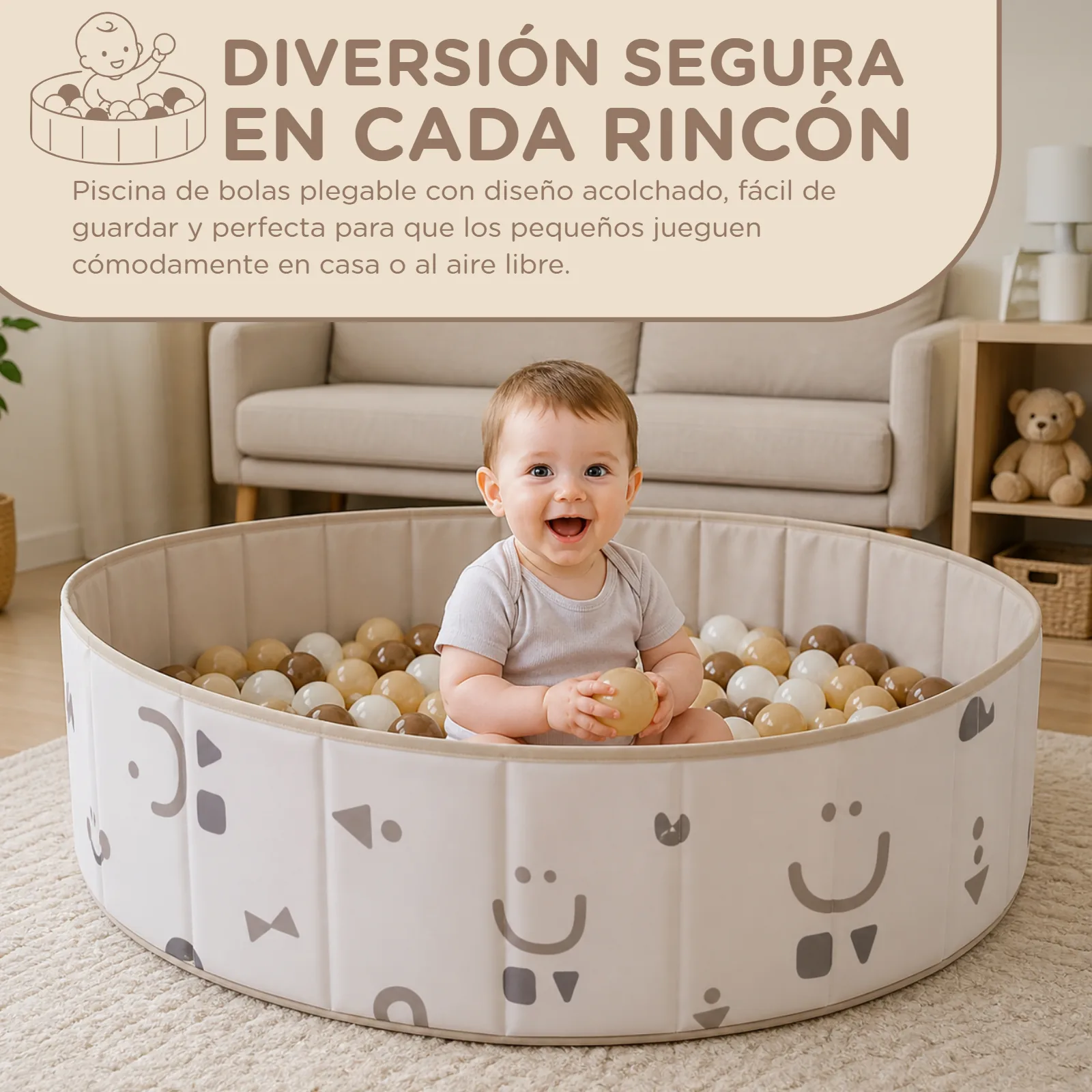 Listado principal de la piscina de bolas plegable de Ubaby