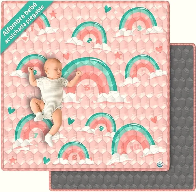 Alfombra arcoíris — vista de producto — proyecto Valbaby